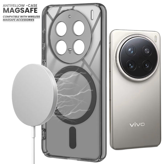 Colored Transparent Anti-Yellowing Magsafe Case For Vivo X200 Pro 5G