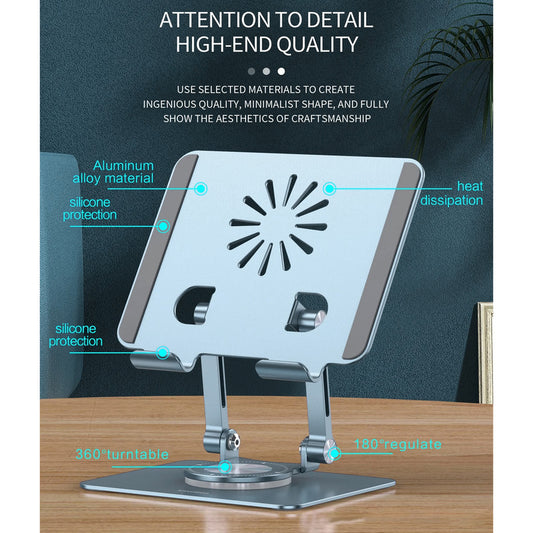 Metal stand holder, Foldable iPad Stand and Tablet Stand for Desk