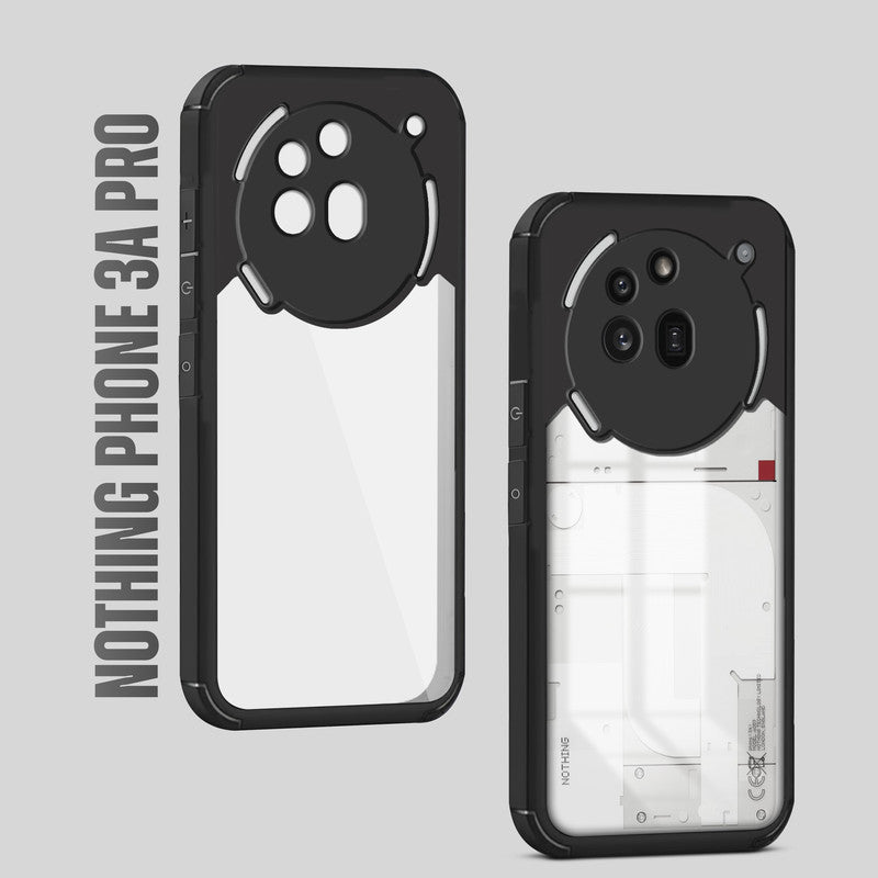 Silicone Border Transparent Back Cover for Nothing Phone 3A Pro 5G Silicone Border Transparent Back Cover for Nothing Phone 3A Pro 5G
