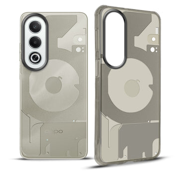 Soft Transparent Slim Fit Frosted Matte Silicone TPU With Matte Ring Camera Protection Back Cover for Oppo K12x 5G