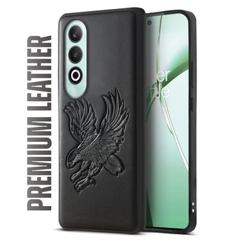 Eagle Textured Leather Back Case Cover for OnePlus Nord CE 4 5G