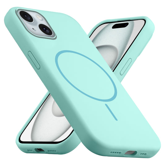 MagSafe Compatible Liquid Silicone Case For Apple iPhone 15