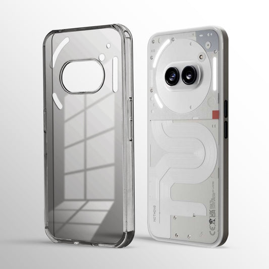 Crystal Clear Gray Soft Transparent Back Cover Case for Nothing Phone 2A
