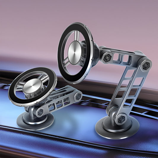 Car Mount Magnetic Phone Holder With 360° Adjustable Compatible with Smartphones