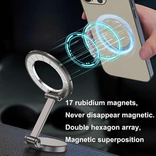 360° Rotational Magnetic Multi-Functional Mobile Holder with Adhesive Base Compatible with Smartphones