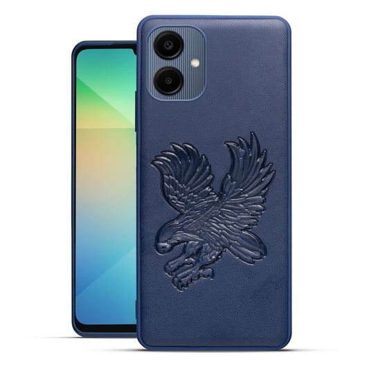 Eagle Textured Leather Back Case Cover for Samsung A06