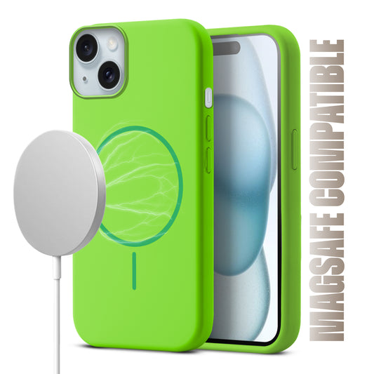 MagSafe Compatible Liquid Silicone Case For Apple iPhone 15