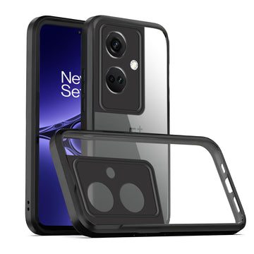 Transparent Case with Silicone Frame Back Cover for OnePlus Nord CE 3 5G