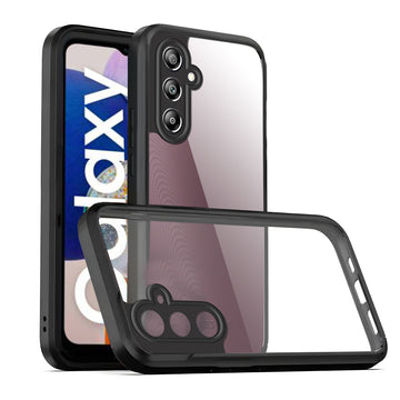 Transparent Case with Silicone Frame Back Cover for Samsung A14 5G