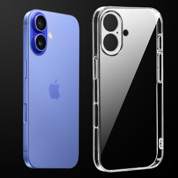 Crystal Clear Hard Back Anti-Yellowing With Camera Protection Phone Case For Apple iPhone 16 Plus