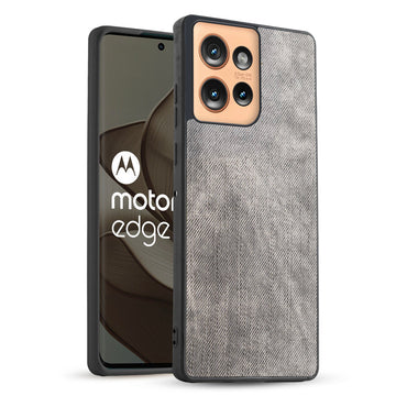 Classic Denim Finish Back Case for Motorola Moto Edge 50 5G