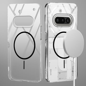 Crystal Clear Transparent Hard Back Anti-Yellowing with MagSafe Compatibility Phone Case For Nothing Phone 3A 5G