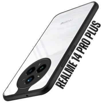 Colored Soft Frame Clear Back Case For Realme 14 Pro Plus 5G