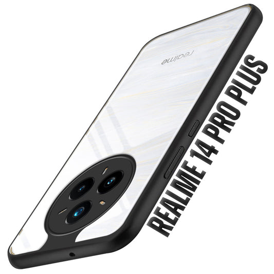 Colored Soft Frame Clear Back Case For Realme 14 Pro Plus 5G