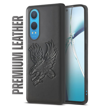 Eagle Textured Leather Back Case Cover for OnePlus Nord CE 4 Lite 5G