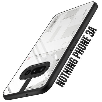Premium Silicon Coloured Soft Framed Case with Clear Back Cover For Nothing Phone 3A 5G