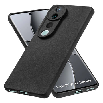 Sleek Textured Silicone Case for Vivo V40 Pro 5G with Anti-Slip Grip Design and Precise Cutouts