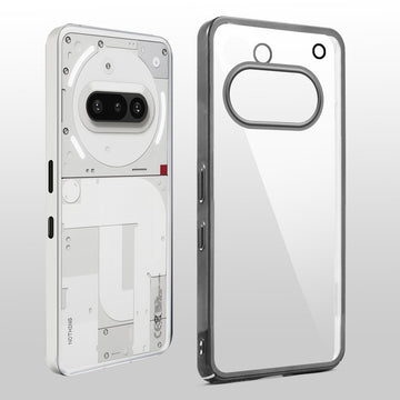 Crystal Clear Transparent Premium Shiny colorful Edges Hard Back Case For Nothing Phone 3A 5G