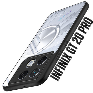 Premium Silicon Coloured Soft Framed Case with Clear Back Cover For Infinix GT 20 Pro 5G
