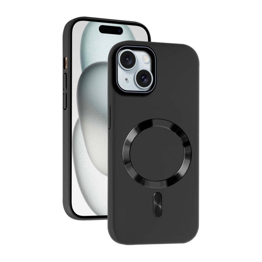 Hard Back MagSafe Case for Apple iPhone 15, Durable Design & Shiny MagSafe Ring