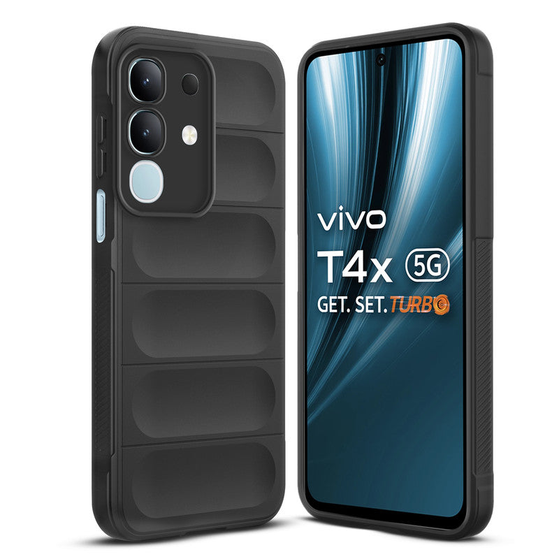 Premium Liquid Silicone Comfort Grip Case for Vivo T4x 5G with Soft To