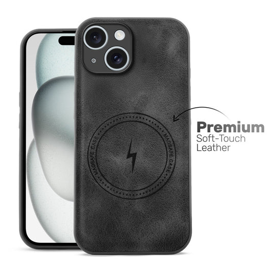 Refined PU Leather Case for Apple iPhone 15