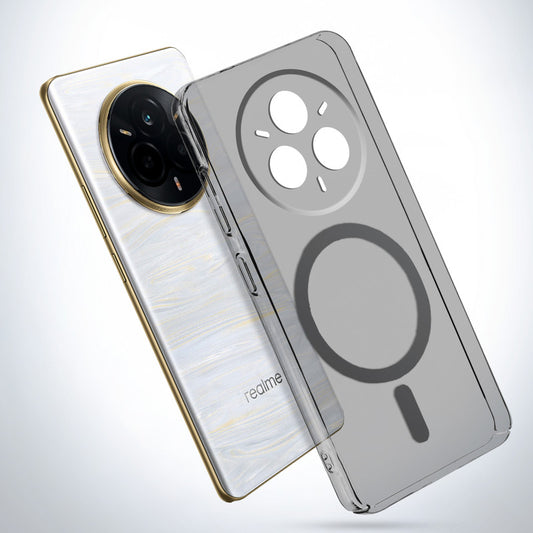Colored Transparent Anti-Yellowing Magsafe Case For Realme 14 Pro Plus 5G