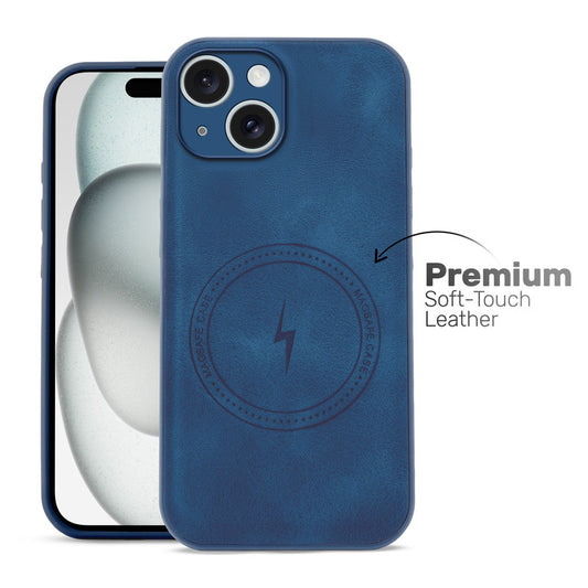 Refined PU Leather Case for Apple iPhone 15