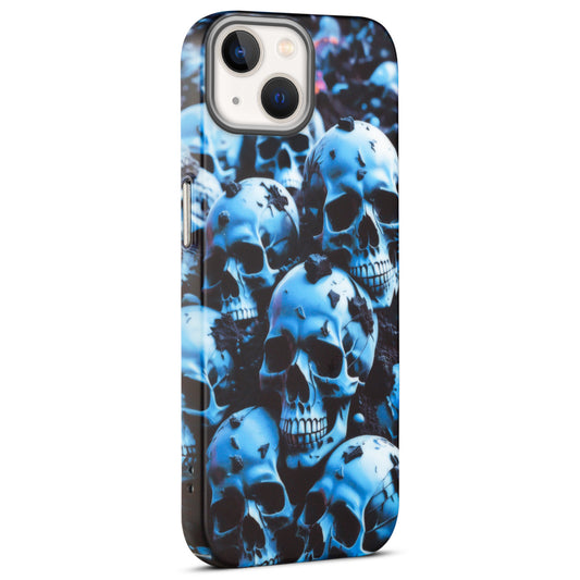Nightfall Skull Cluster Design With Hard Back Case For Apple iPhone 15