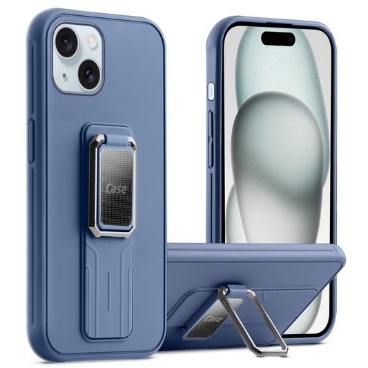 Silicone Case with Kickstand For Apple iPhone 15