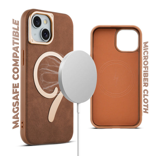 Prime Leather Magsafe Case for Apple iPhone 15