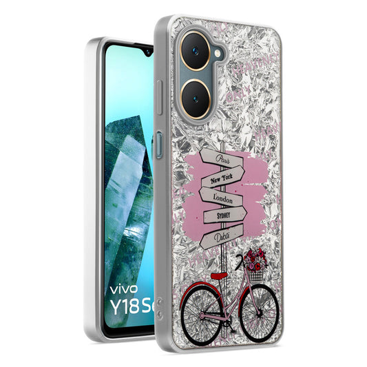 Shiny Foil Back Case for Vivo Y18