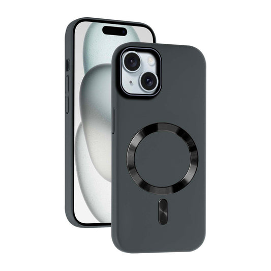 Hard Back MagSafe Case for Apple iPhone 15, Durable Design & Shiny MagSafe Ring