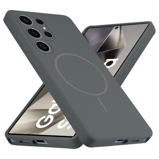 MagSafe Compatible Liquid Silicone Case For Samsung S24 Ultra 5G