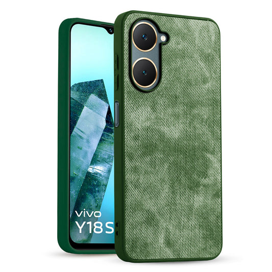 Classic Denim Finish Back Case for Vivo Y18