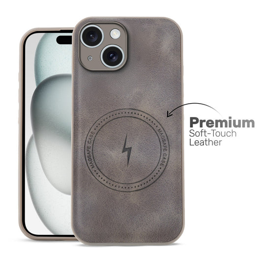 Refined PU Leather Case for Apple iPhone 15