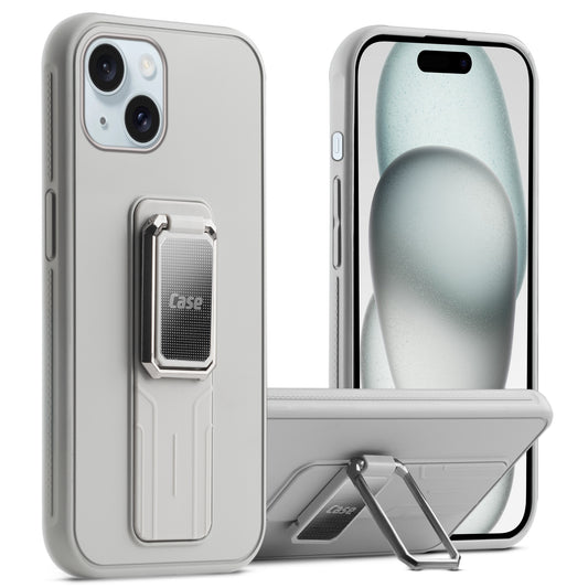 Silicone Case with Kickstand For Apple iPhone 15