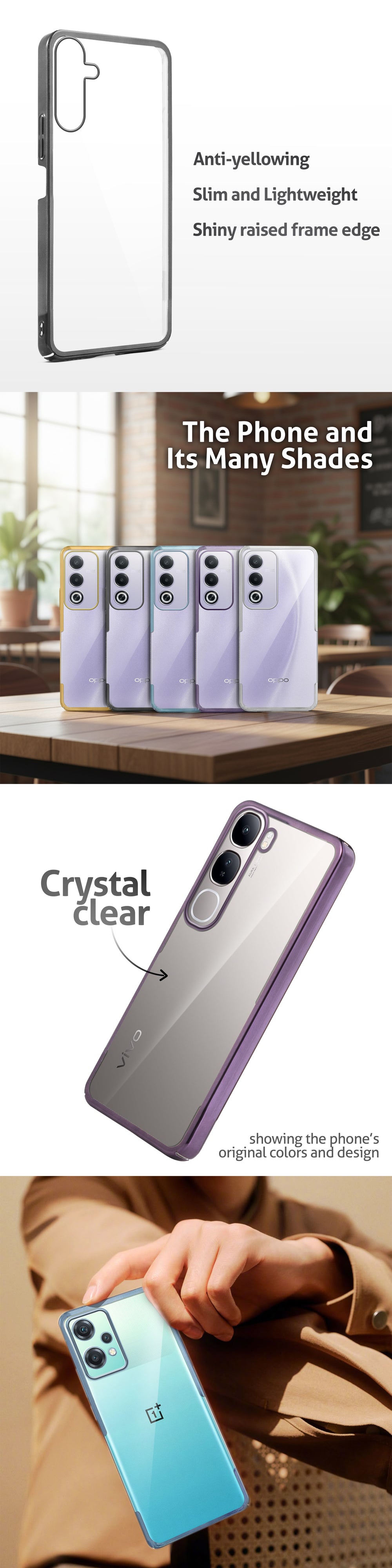 Shiny Edge Hard Case For Oppo A3 Pro 5G