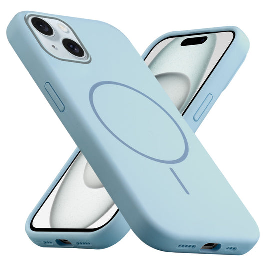 MagSafe Compatible Liquid Silicone Case For Apple iPhone 15