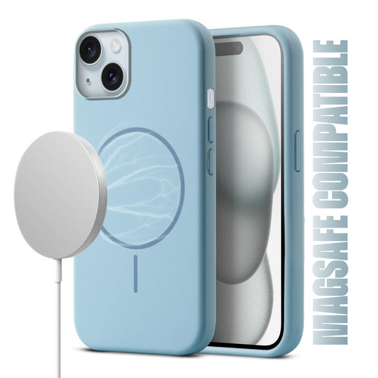 MagSafe Compatible Liquid Silicone Case For Apple iPhone 15