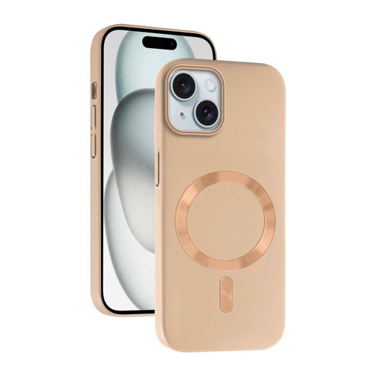 Hard Back MagSafe Case for Apple iPhone 15, Durable Design & Shiny MagSafe Ring