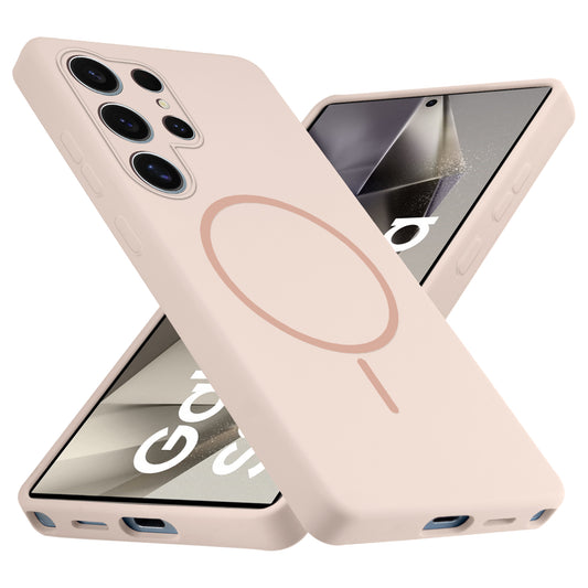 MagSafe Compatible Liquid Silicone Case For Samsung S24 Ultra 5G