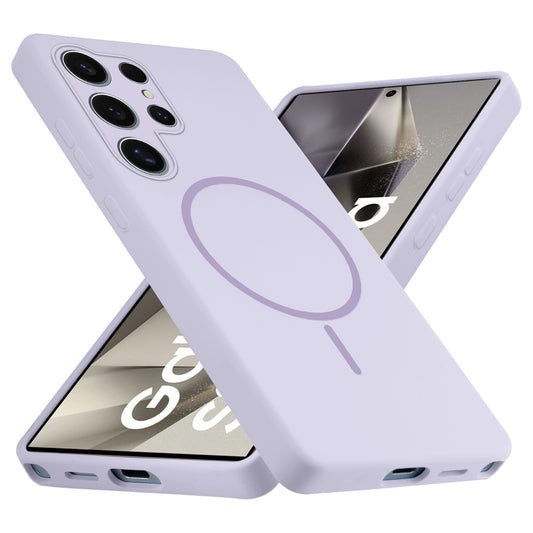 MagSafe Compatible Liquid Silicone Case For Samsung S24 Ultra 5G