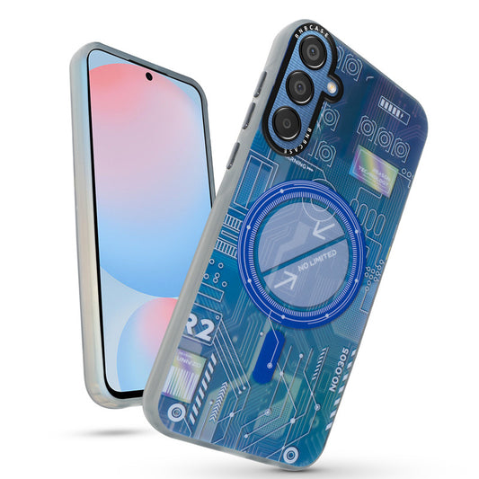 Rainbow Circuit Print Hard Case For Samsung S24 FE 5G