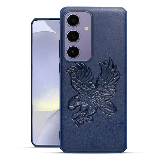 Eagle Textured Leather Back Case Cover for Samsung S24 FE 5G