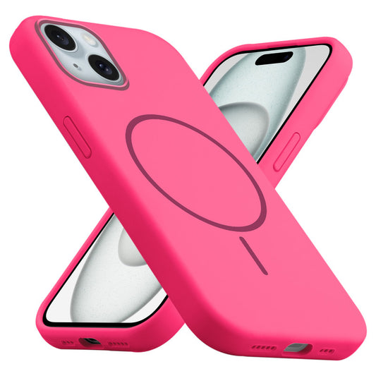 MagSafe Compatible Liquid Silicone Case For Apple iPhone 15