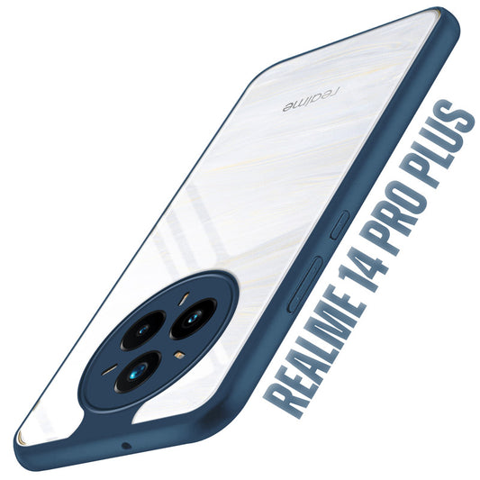 Colored Soft Frame Clear Back Case For Realme 14 Pro Plus 5G