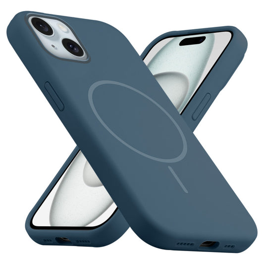 MagSafe Compatible Liquid Silicone Case For Apple iPhone 15