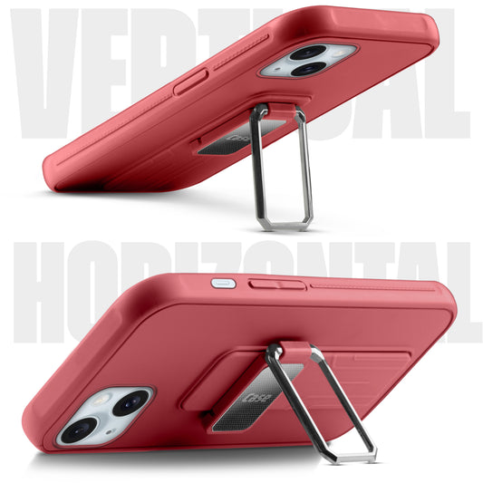 Silicone Case with Kickstand For Apple iPhone 15
