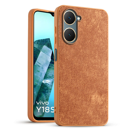 Classic Denim Finish Back Case for Vivo Y18